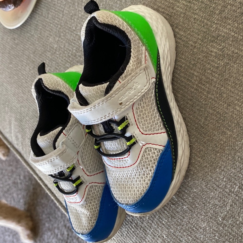 Slightly worn toddler sneaker